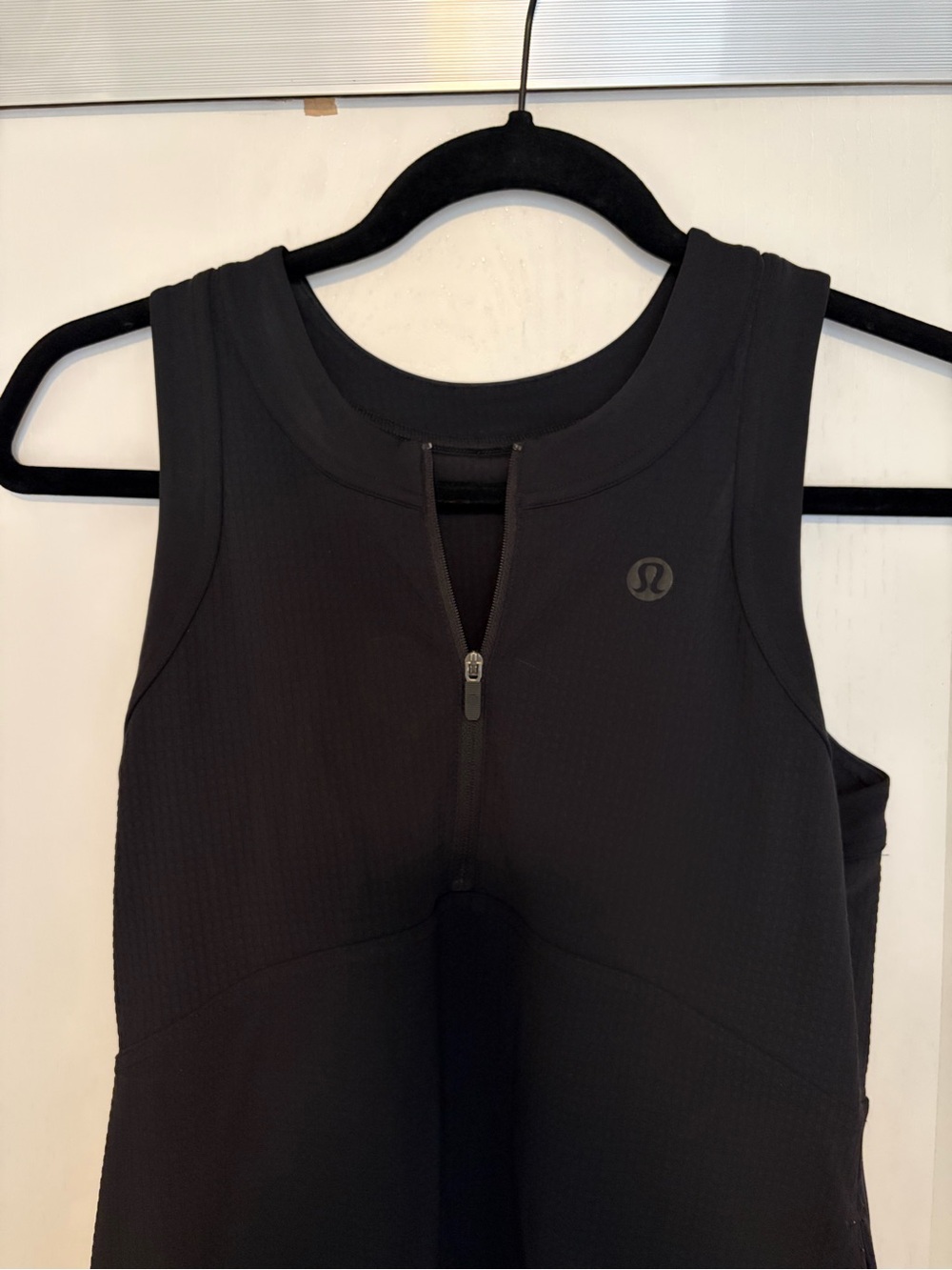 lululemon Grid-Texture Sleeveless Tennis Dress in Black - Picture 7 of 14